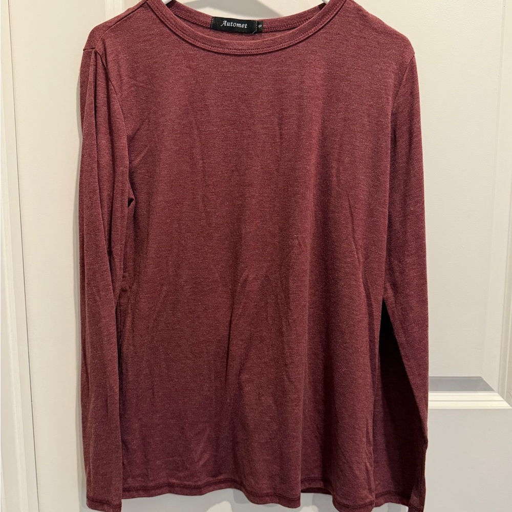Aeropostale Maroon Long Sleeve Tee
